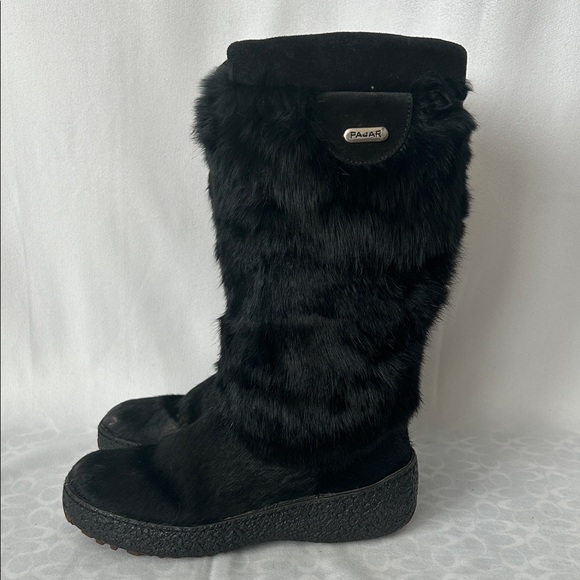 Pajar Made in Italy Cozy Black Faux Fur Winter Boots Shoes **Size 38/US 7** 🌺🌺 - Picture 4 of 12